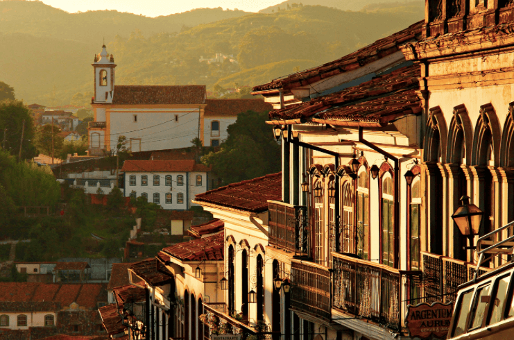 Fachada de casa coloniais